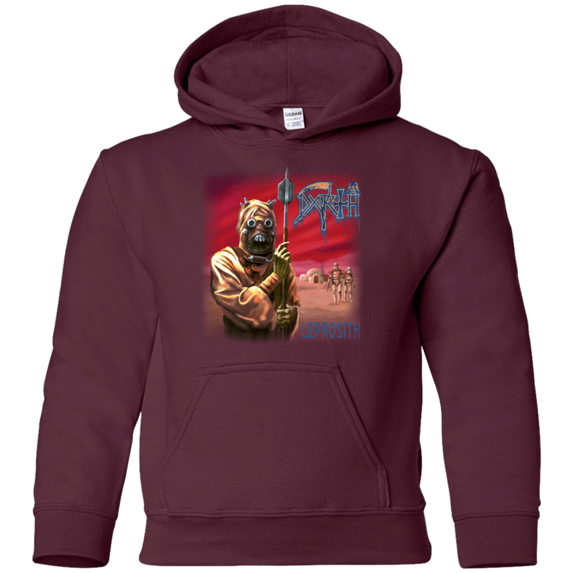 Sweatshirts Maroon / YS LEPROSITH2 Youth Hoodie