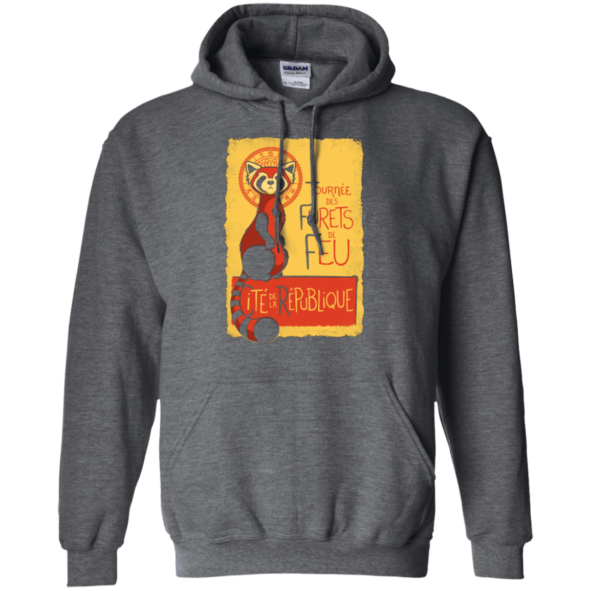 Sweatshirts Dark Heather / Small Les Furets de Feu Pullover Hoodie