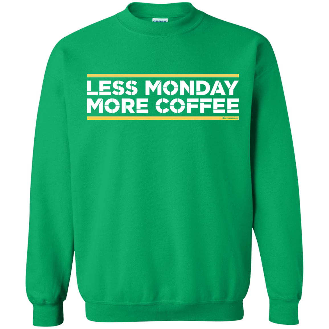 Sweatshirts Irish Green / Small Less Monday More Coffee Crewneck Sweatshirt