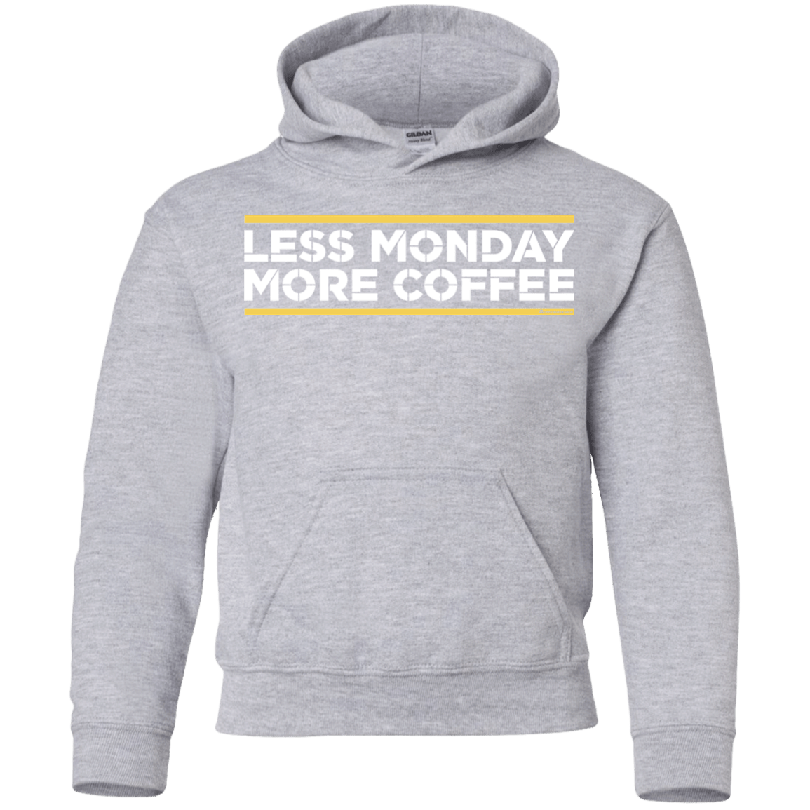 Sweatshirts Sport Grey / YS Less Monday More Coffee Youth Hoodie