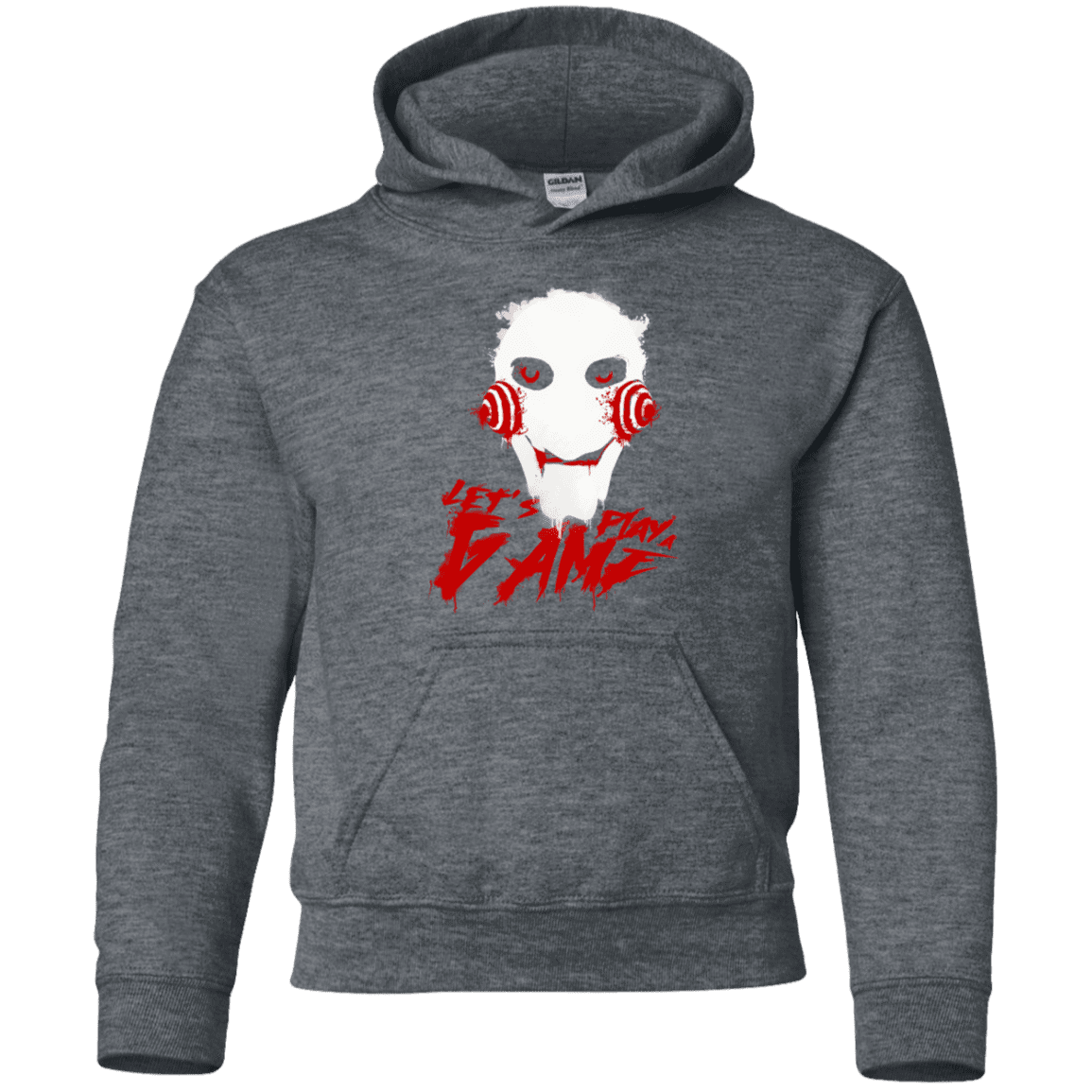 Sweatshirts Dark Heather / YS Let's Play A Game Youth Hoodie