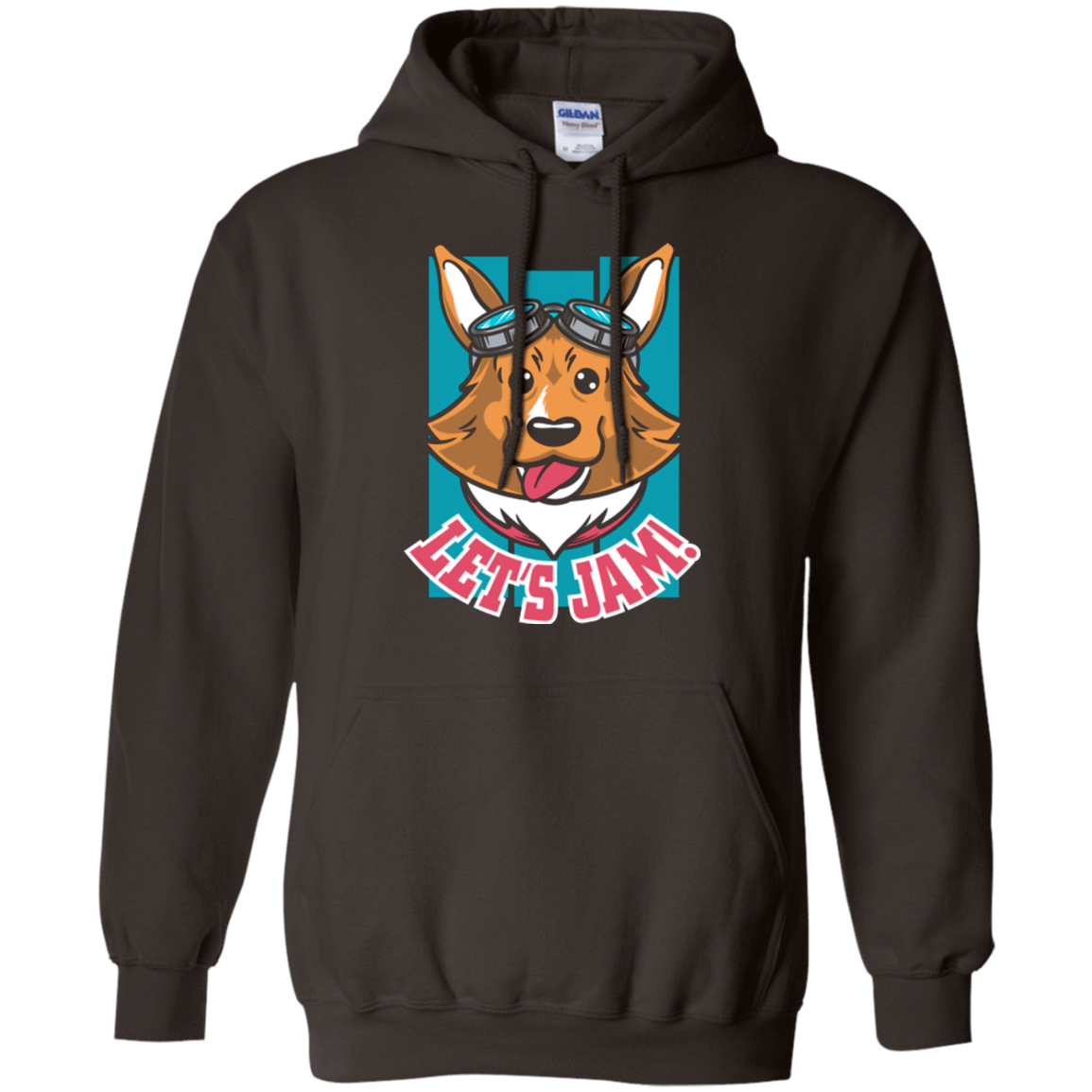 Sweatshirts Dark Chocolate / Small Lets Jam (2) Pullover Hoodie