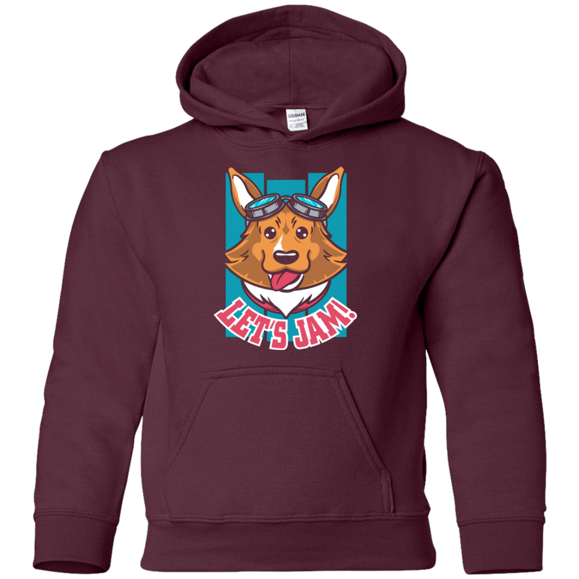 Sweatshirts Maroon / YS Lets Jam (2) Youth Hoodie