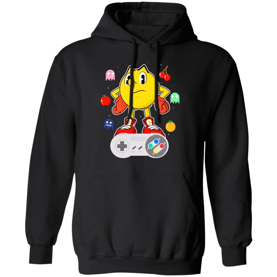 Sweatshirts Black / S Lever Pac-Man Pullover Hoodie