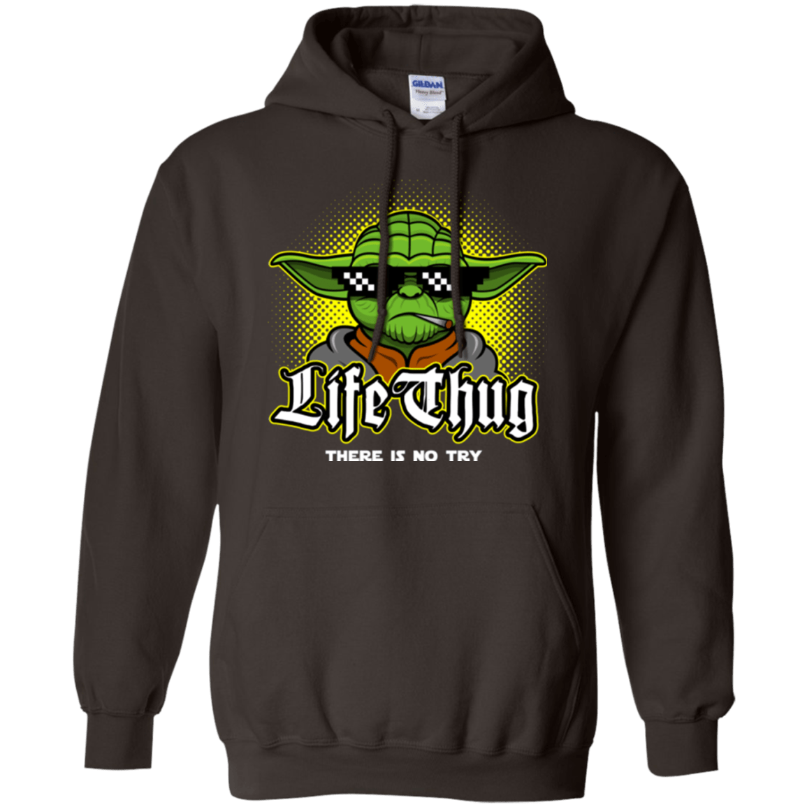 Sweatshirts Dark Chocolate / Small Life thug Pullover Hoodie