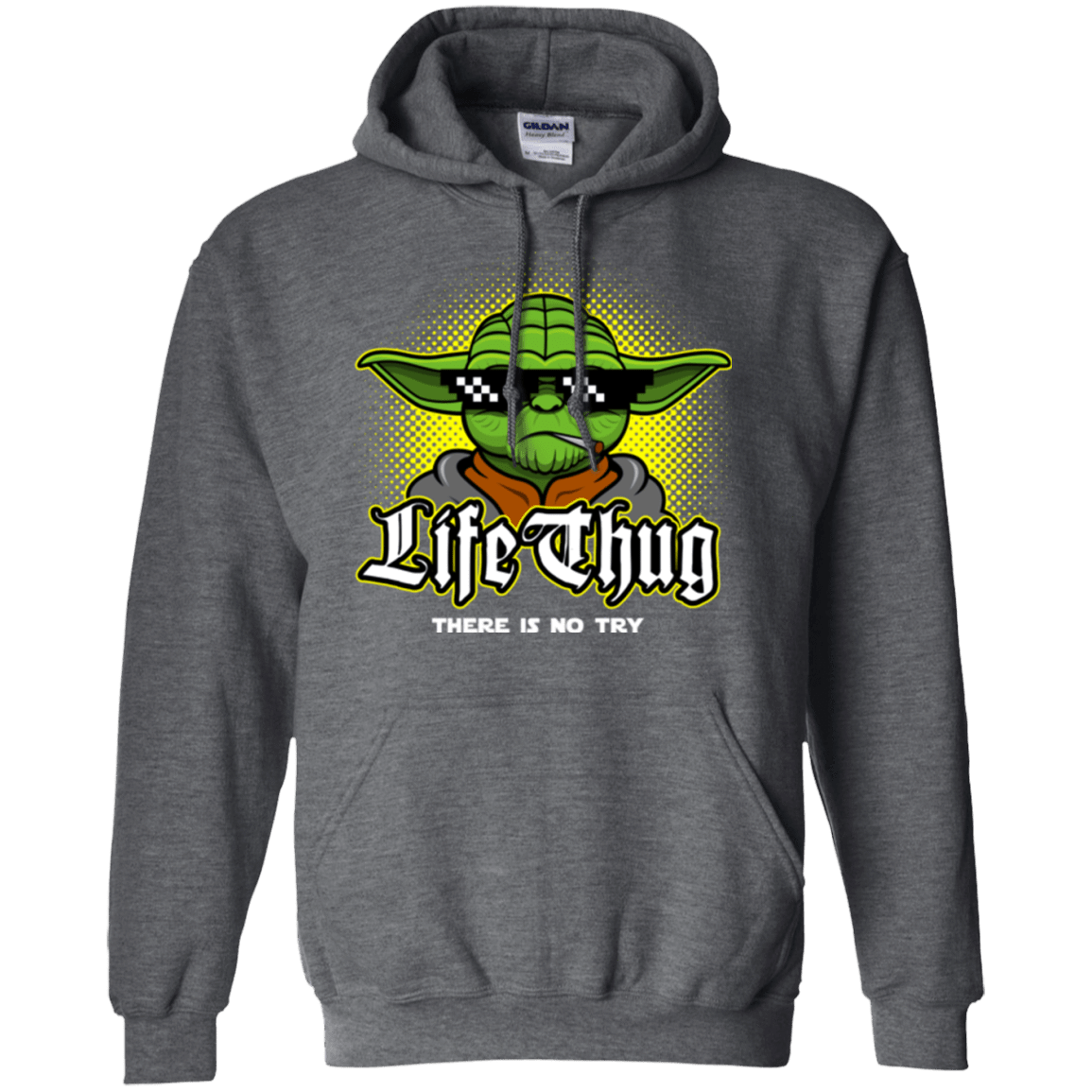 Sweatshirts Dark Heather / Small Life thug Pullover Hoodie