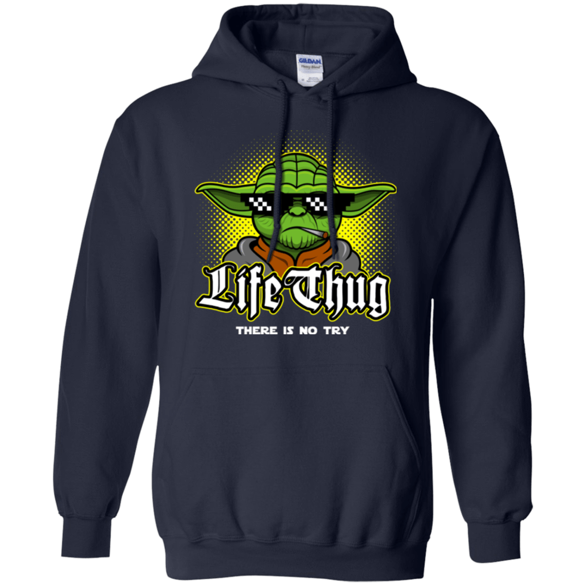 Sweatshirts Navy / Small Life thug Pullover Hoodie