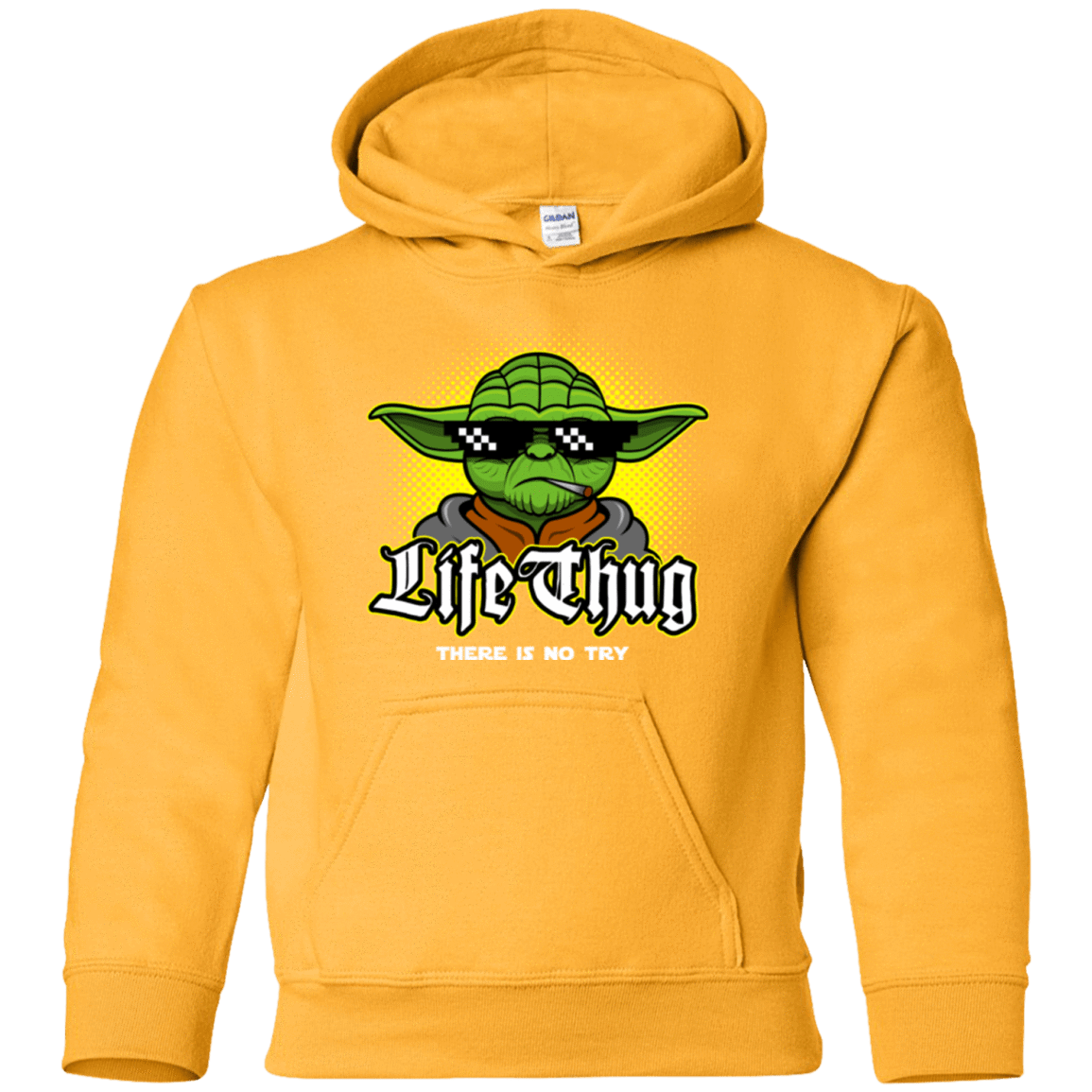 Sweatshirts Gold / YS Life thug Youth Hoodie