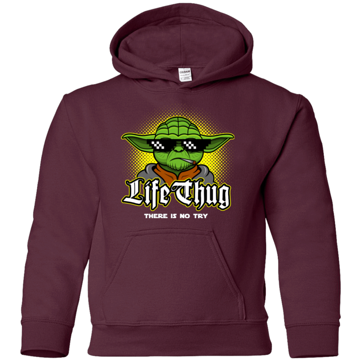 Sweatshirts Maroon / YS Life thug Youth Hoodie
