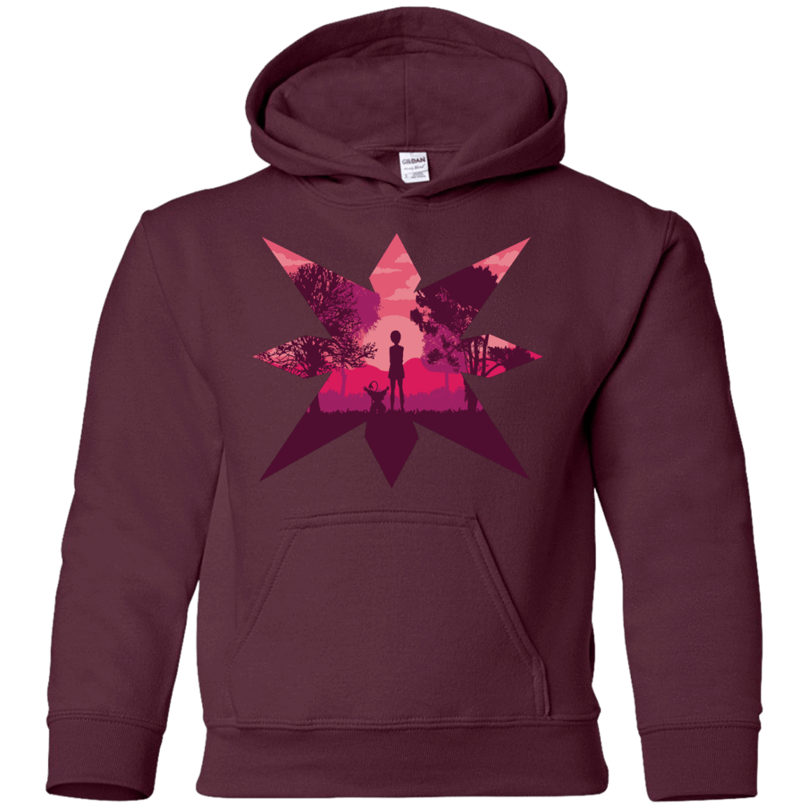 Sweatshirts Maroon / YS Light Youth Hoodie