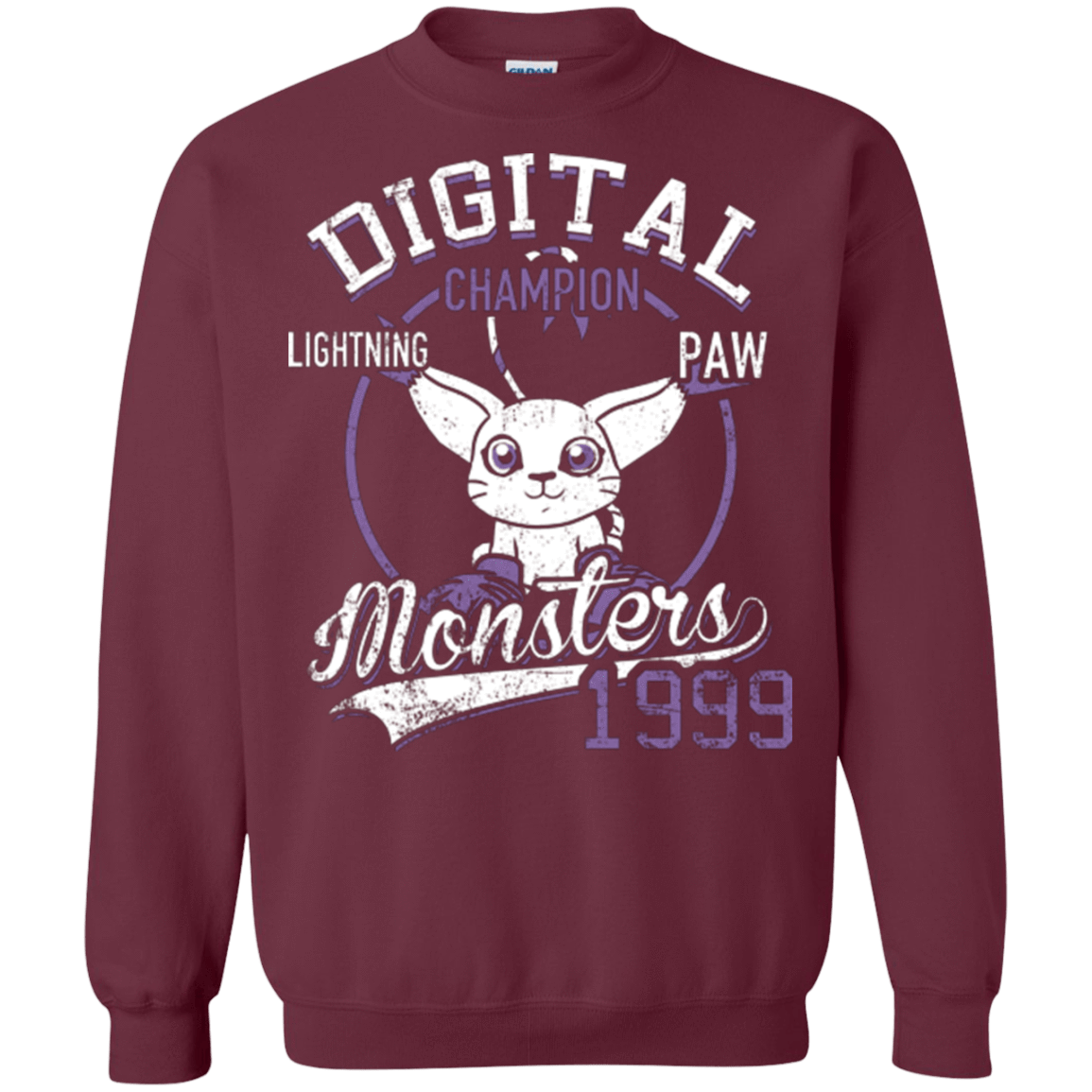Sweatshirts Maroon / Small Lightning Paw Crewneck Sweatshirt
