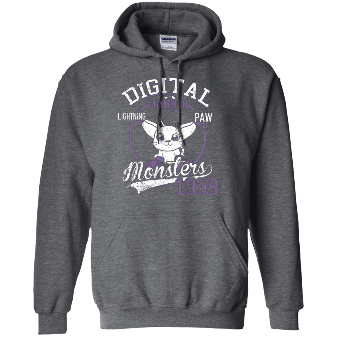 Sweatshirts Dark Heather / Small Lightning Paw Pullover Hoodie