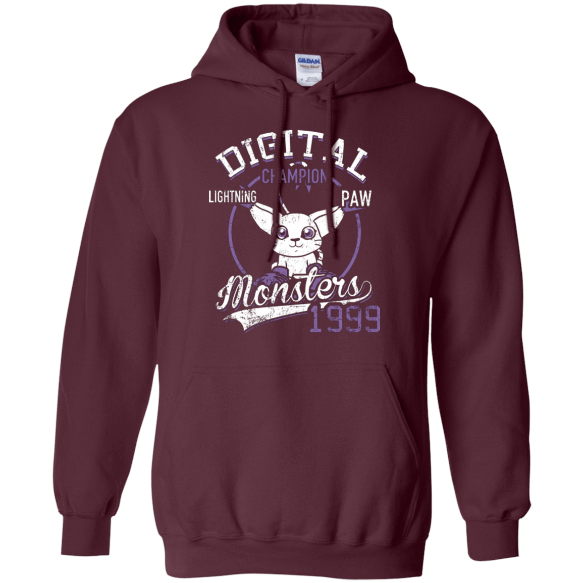 Sweatshirts Maroon / Small Lightning Paw Pullover Hoodie