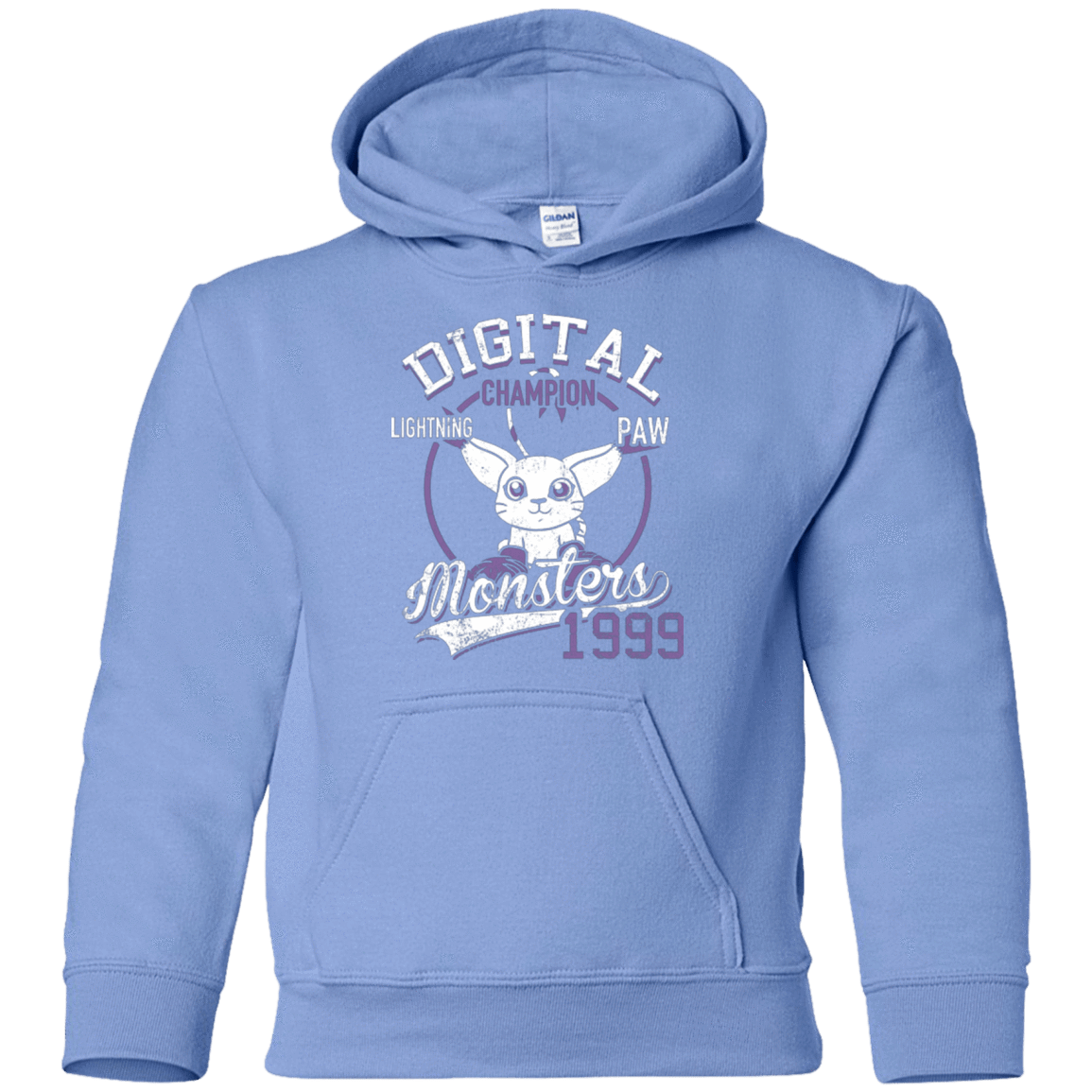 Sweatshirts Carolina Blue / YS Lightning Paw Youth Hoodie