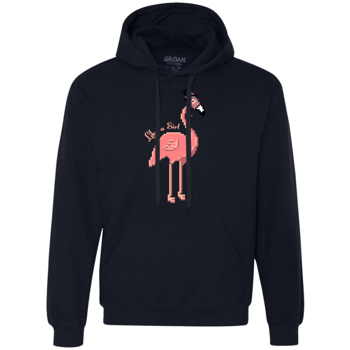 Sweatshirts Navy / S LikeASir Flamingo Premium Fleece Hoodie