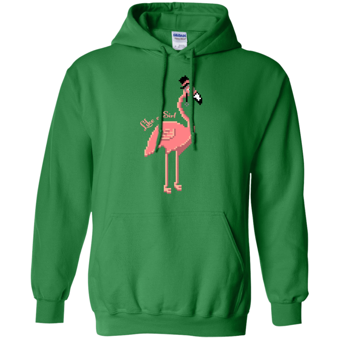 Sweatshirts Irish Green / S LikeASir Flamingo Pullover Hoodie