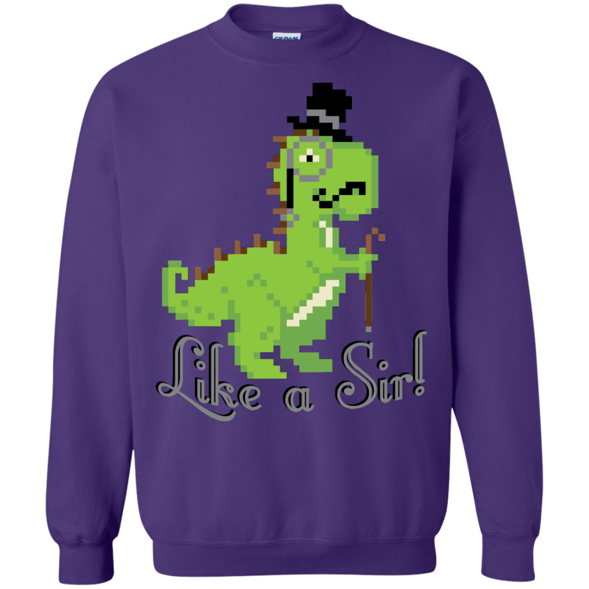 Sweatshirts Purple / S LikeASir T-Rex Crewneck Sweatshirt