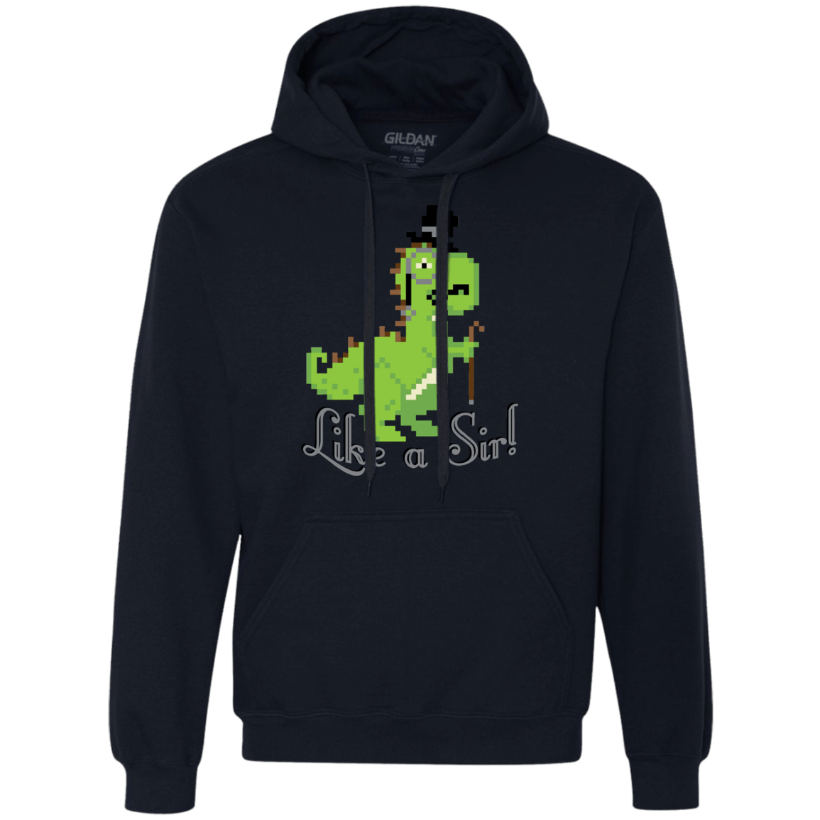 Sweatshirts Navy / S LikeASir T-Rex Premium Fleece Hoodie