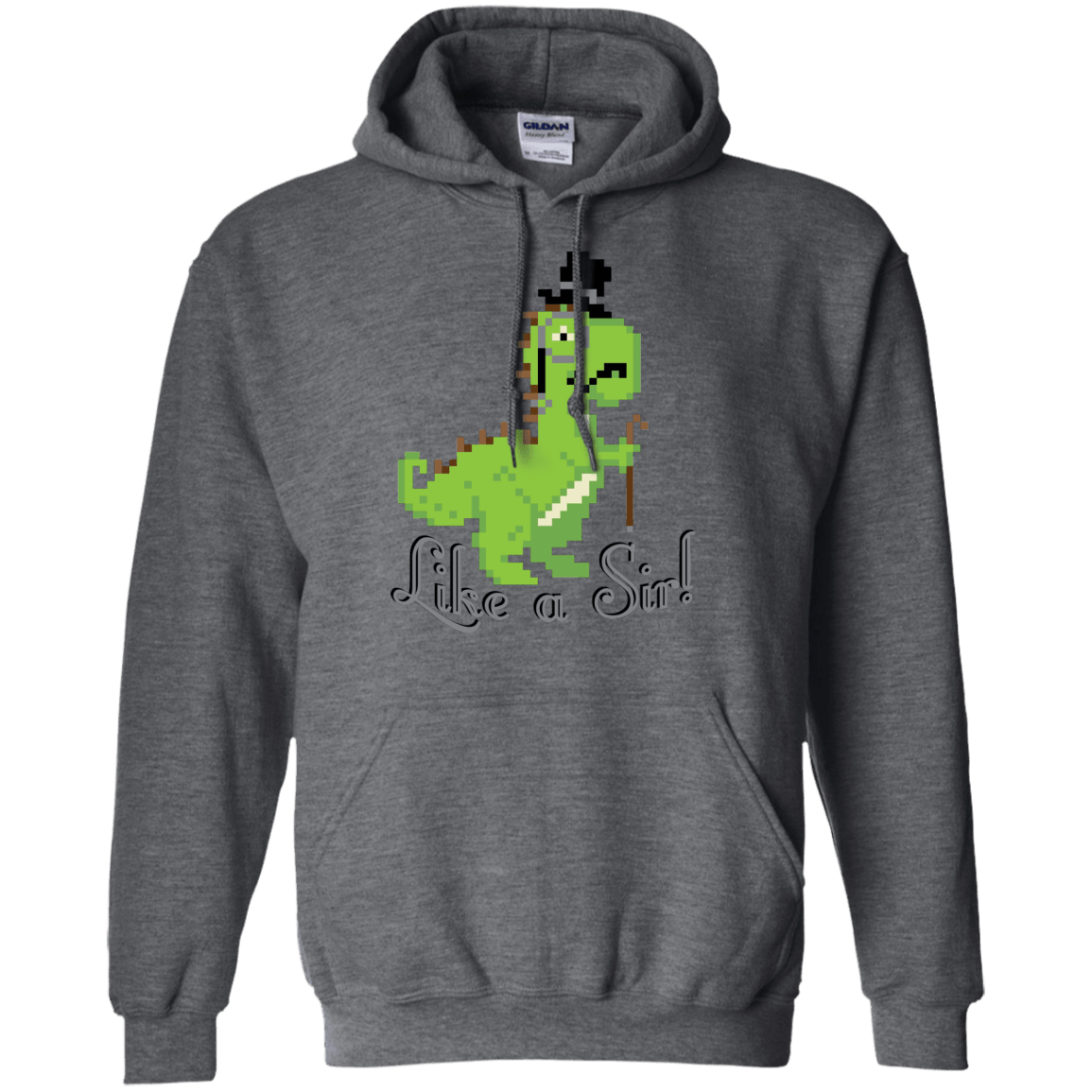 Sweatshirts Dark Heather / S LikeASir T-Rex Pullover Hoodie
