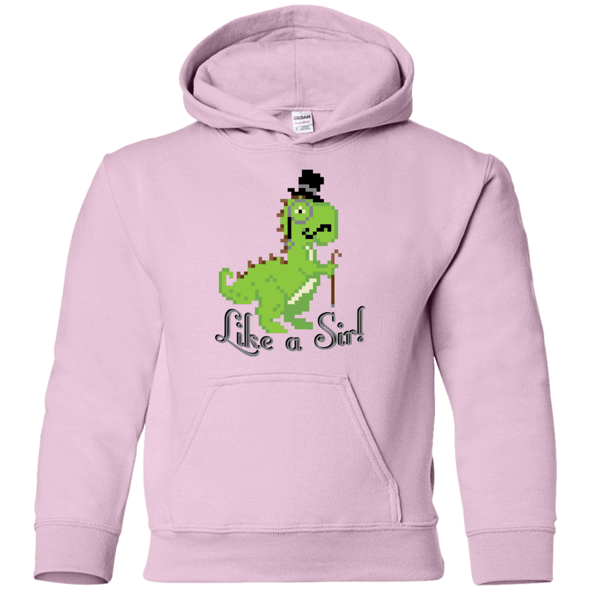 Sweatshirts Light Pink / YS LikeASir T-Rex Youth Hoodie