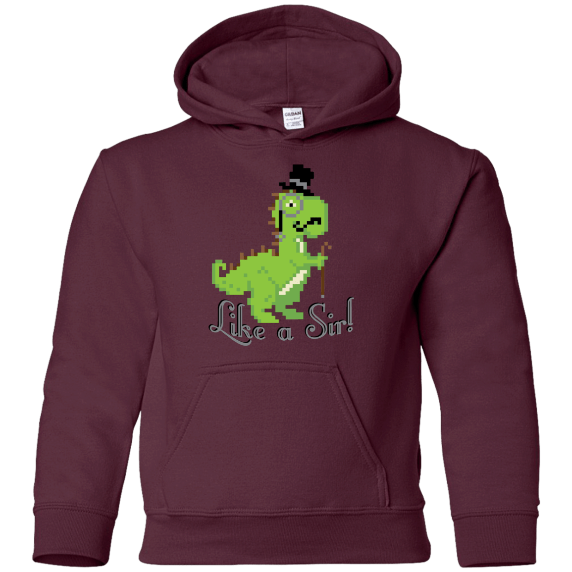 Sweatshirts Maroon / YS LikeASir T-Rex Youth Hoodie