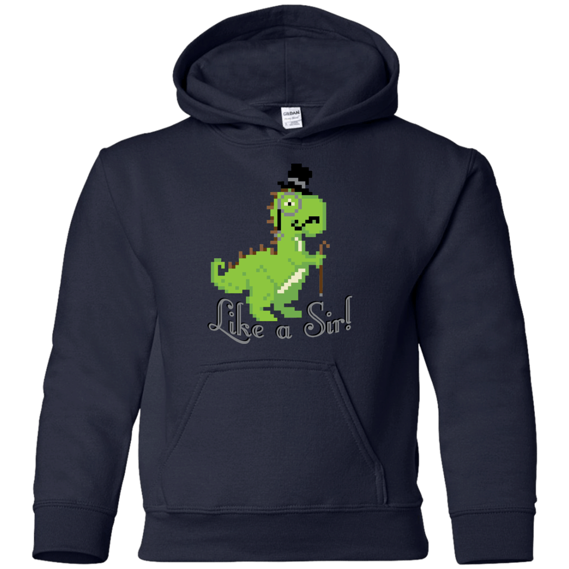 Sweatshirts Navy / YS LikeASir T-Rex Youth Hoodie