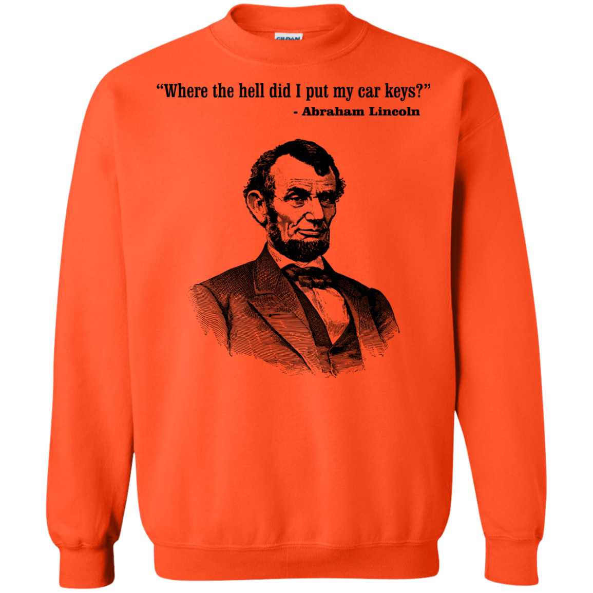Sweatshirts Orange / Small Lincoln car keys Crewneck Sweatshirt