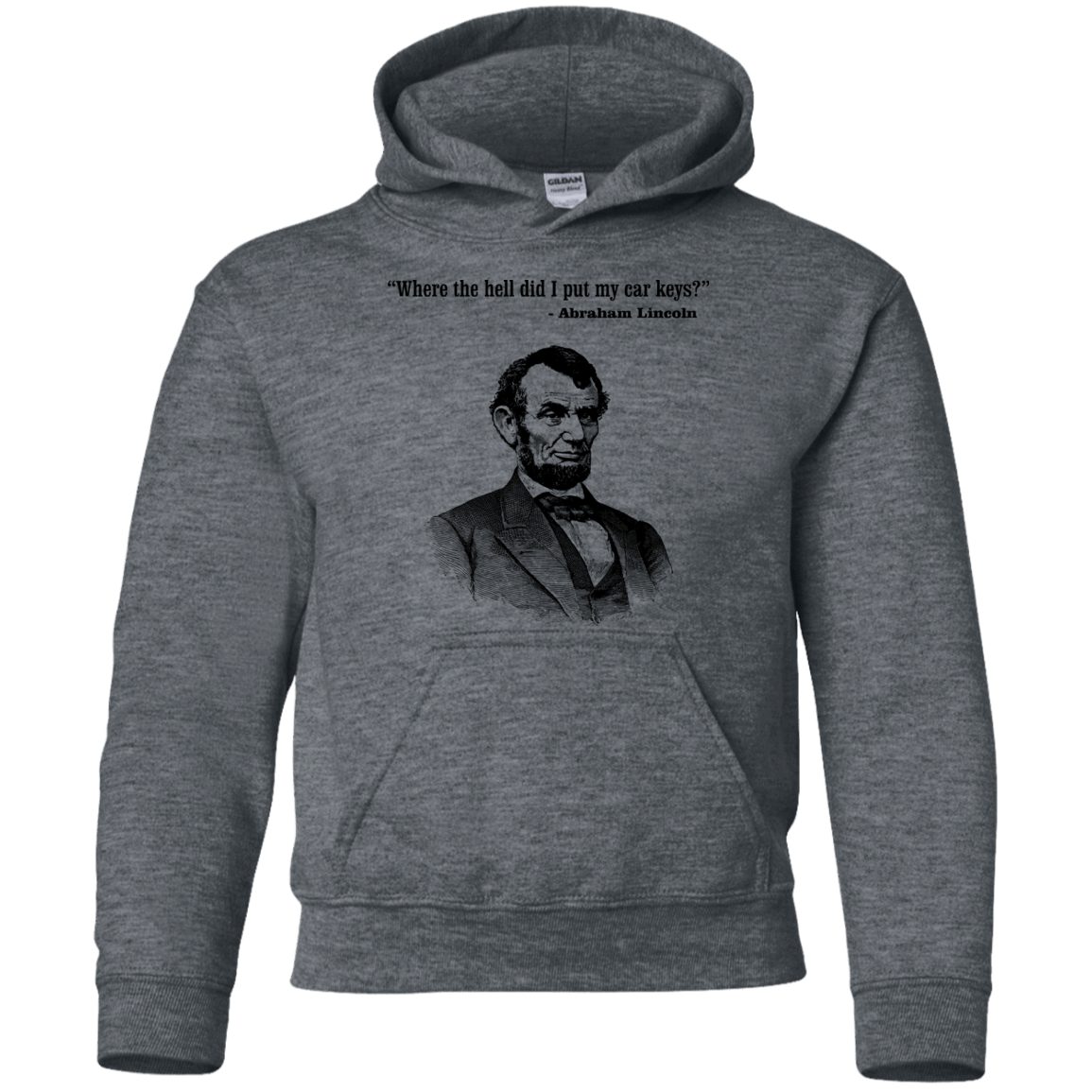 Sweatshirts Dark Heather / YS Lincoln car keys Youth Hoodie