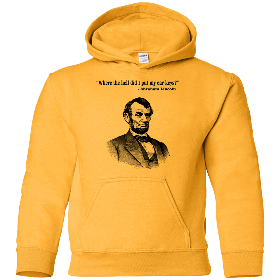 Sweatshirts Gold / YS Lincoln car keys Youth Hoodie