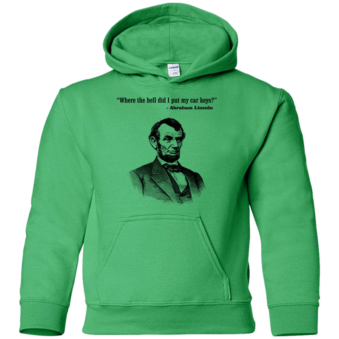 Sweatshirts Irish Green / YS Lincoln car keys Youth Hoodie
