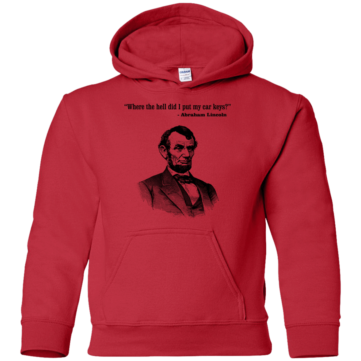 Sweatshirts Red / YS Lincoln car keys Youth Hoodie