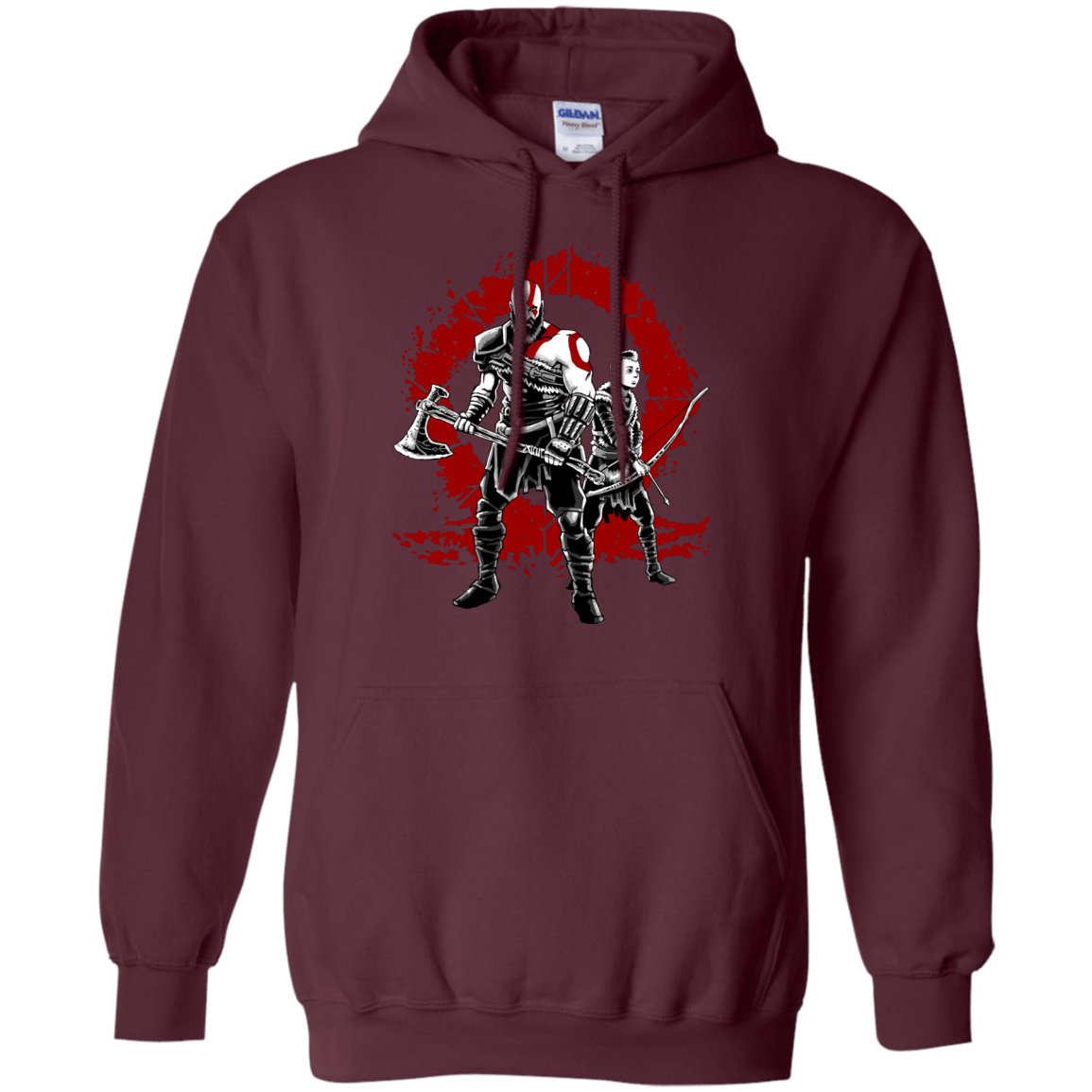 Sweatshirts Maroon / S Lineage of War Pullover Hoodie