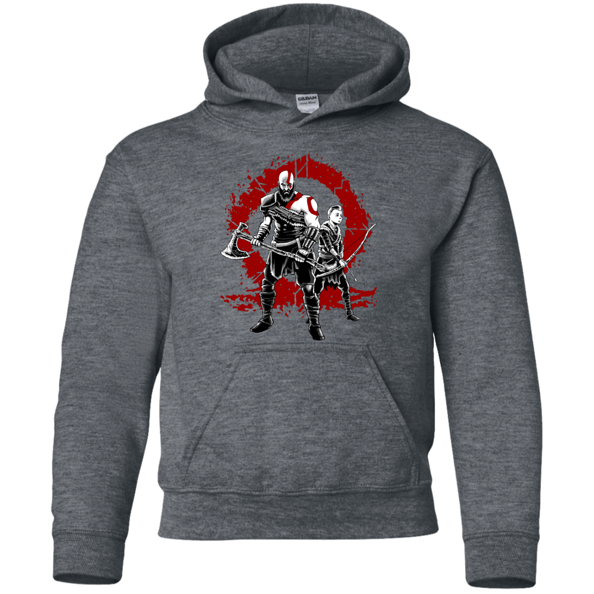 Sweatshirts Dark Heather / YS Lineage of War Youth Hoodie