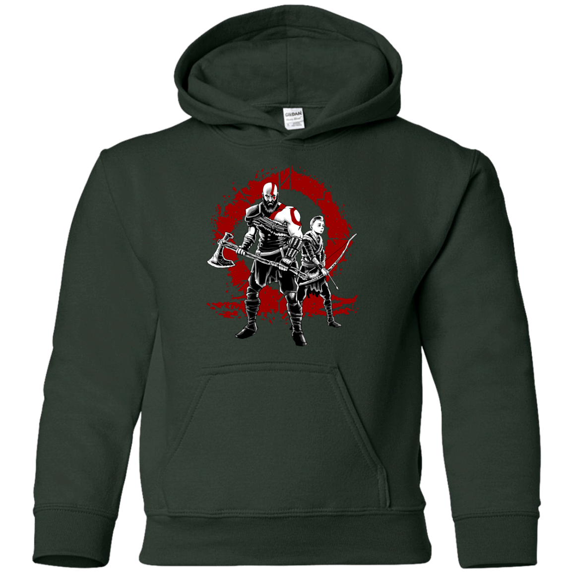 Sweatshirts Forest Green / YS Lineage of War Youth Hoodie