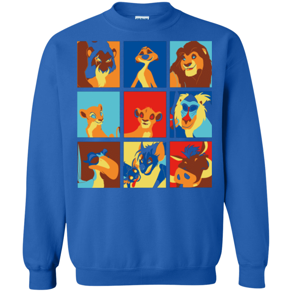 Sweatshirts Royal / Small Lion Pop Crewneck Sweatshirt