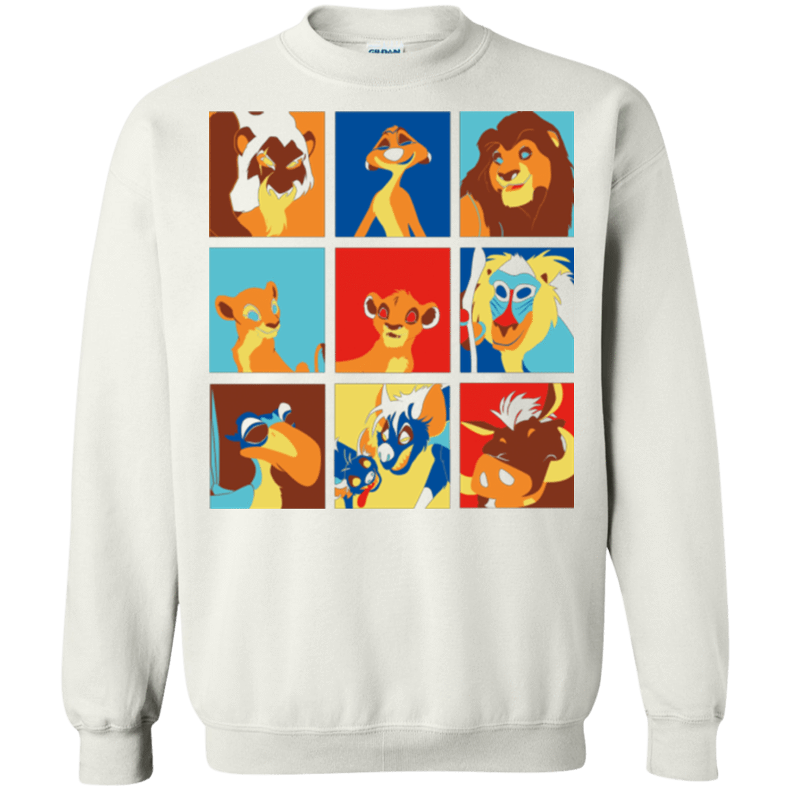 Sweatshirts White / Small Lion Pop Crewneck Sweatshirt