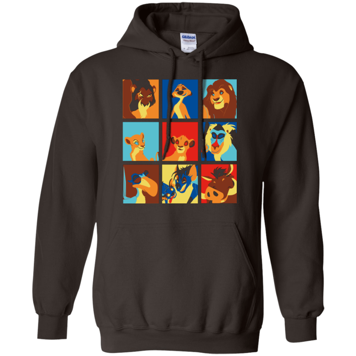 Sweatshirts Dark Chocolate / Small Lion Pop Pullover Hoodie