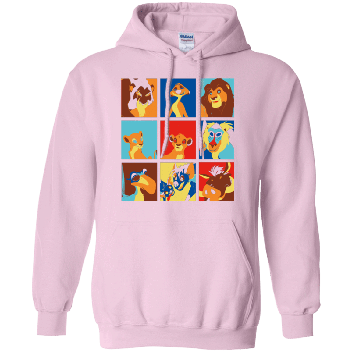 Sweatshirts Light Pink / Small Lion Pop Pullover Hoodie