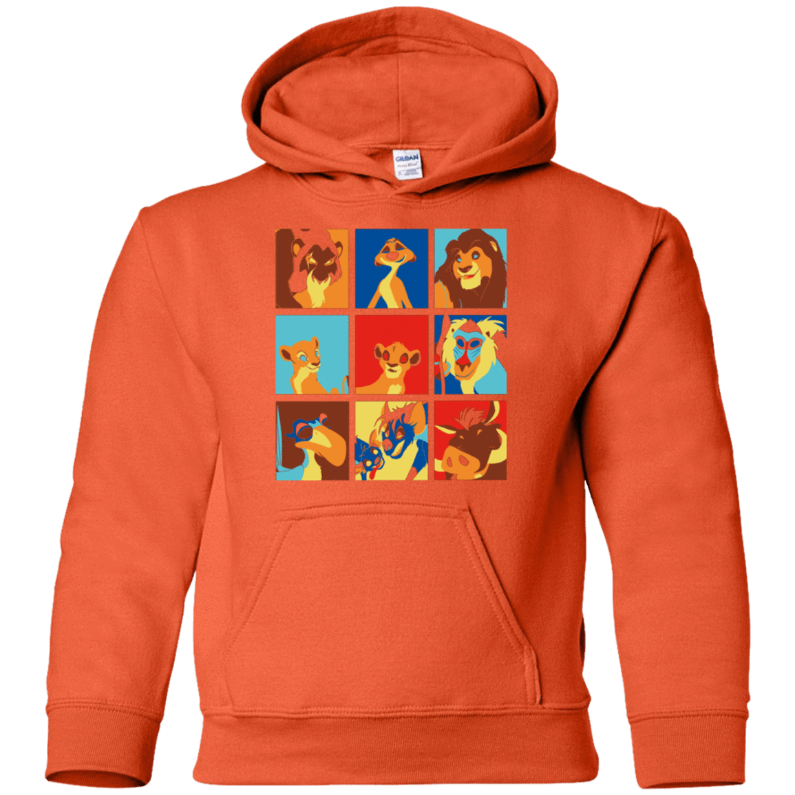 Sweatshirts Orange / YS Lion Pop Youth Hoodie