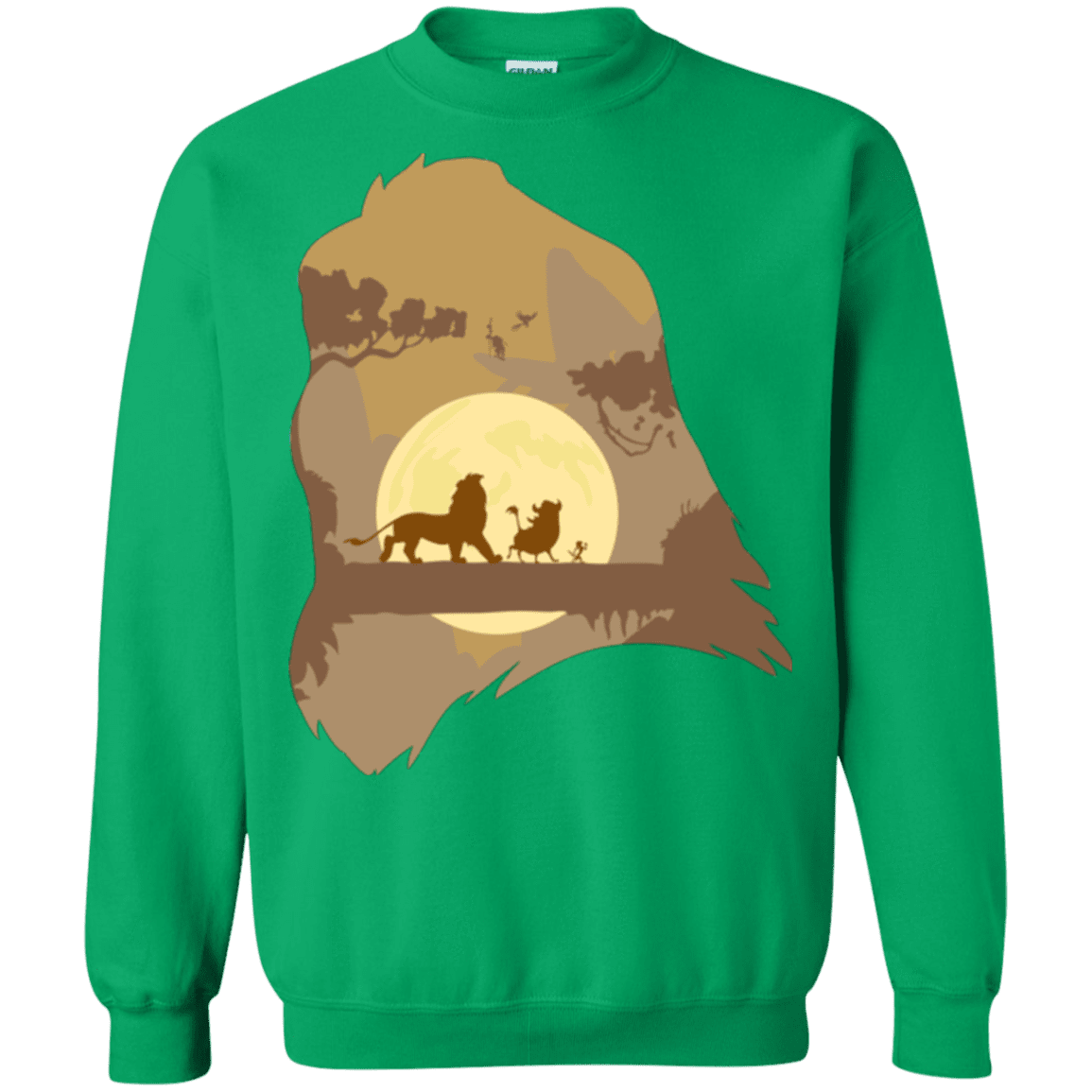 Sweatshirts Irish Green / Small Lion Portrait Crewneck Sweatshirt