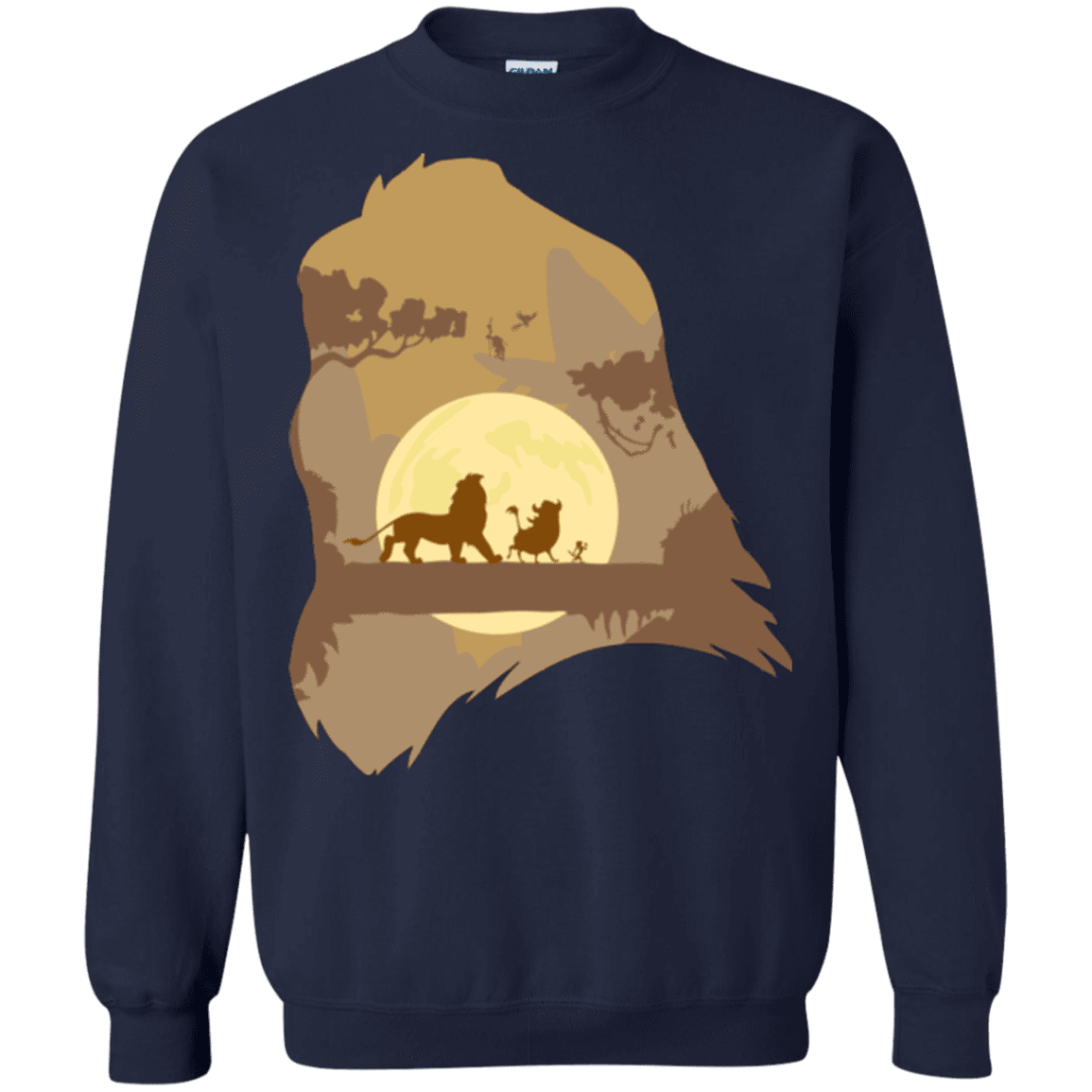Sweatshirts Navy / Small Lion Portrait Crewneck Sweatshirt