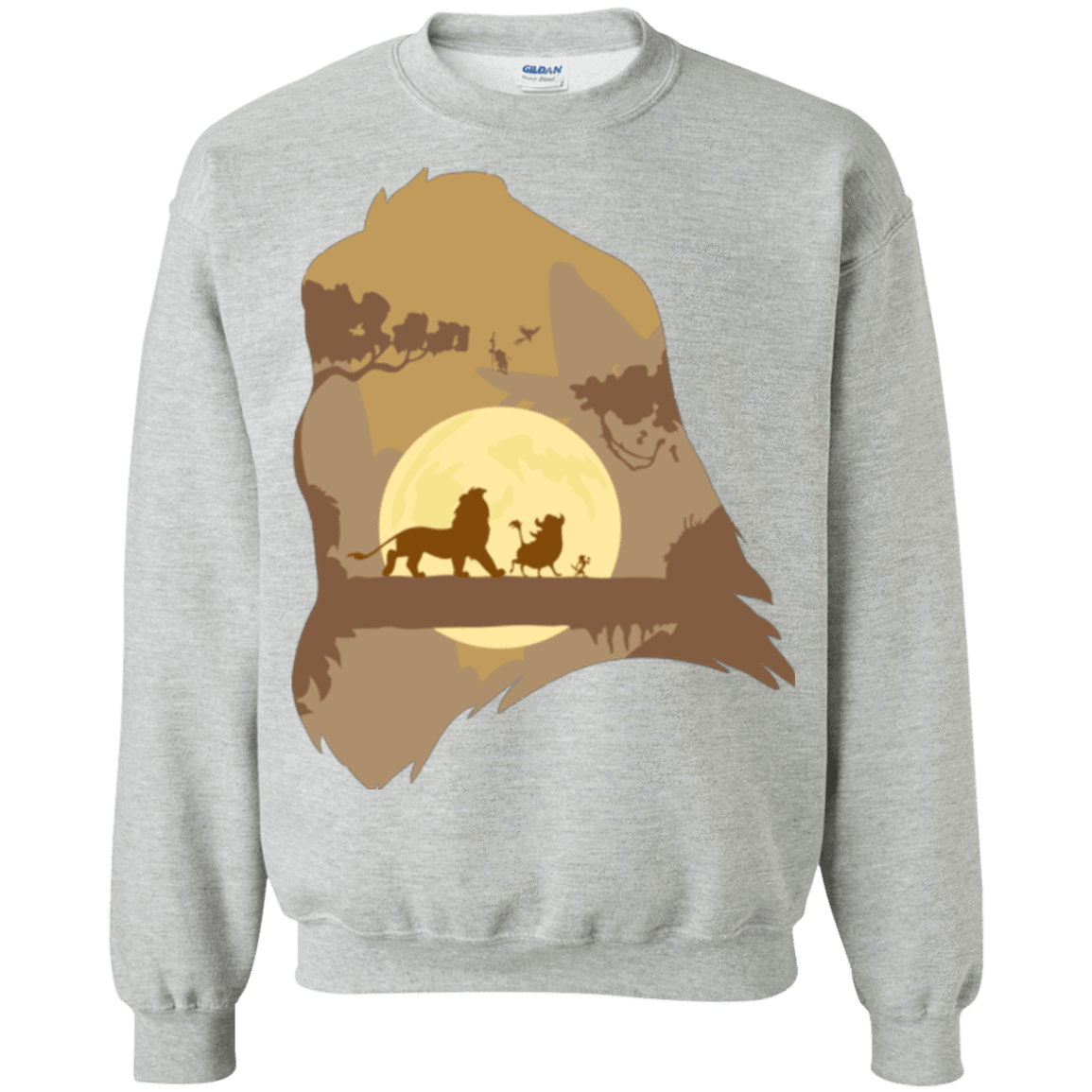 Sweatshirts Sport Grey / Small Lion Portrait Crewneck Sweatshirt