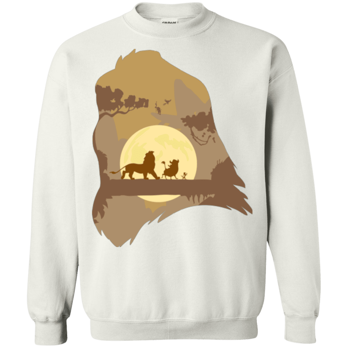 Sweatshirts White / Small Lion Portrait Crewneck Sweatshirt