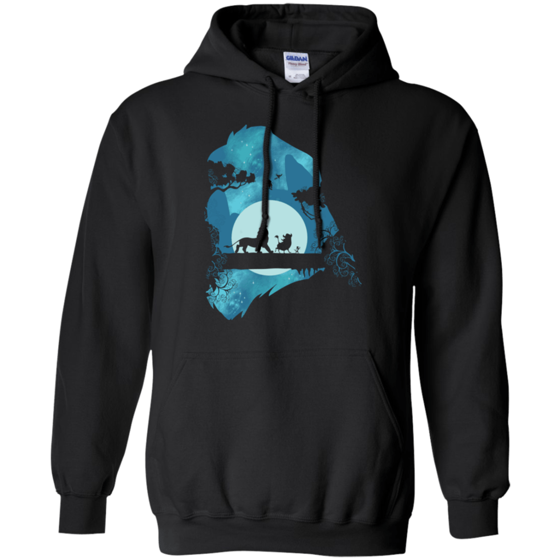 Sweatshirts Black / S Lion Portrait Pullover Hoodie