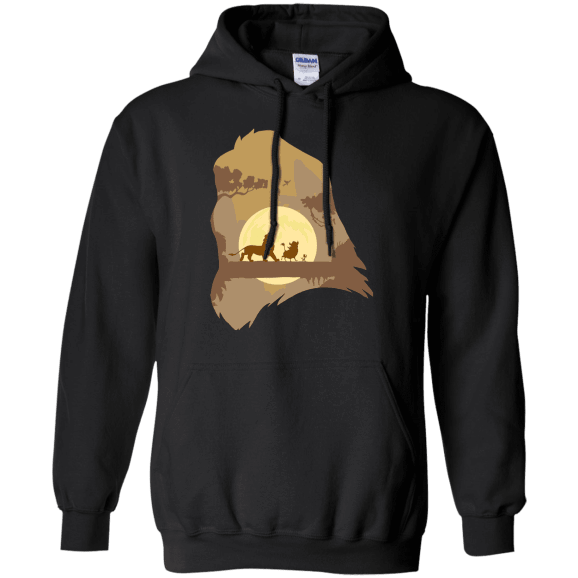 Sweatshirts Black / Small Lion Portrait Pullover Hoodie
