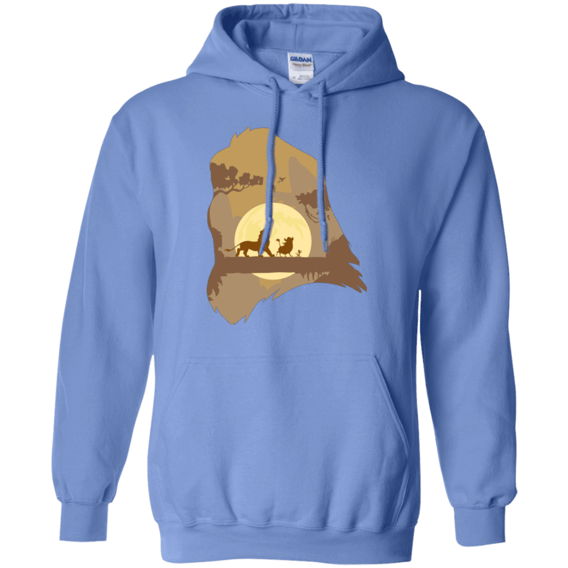 Sweatshirts Carolina Blue / Small Lion Portrait Pullover Hoodie