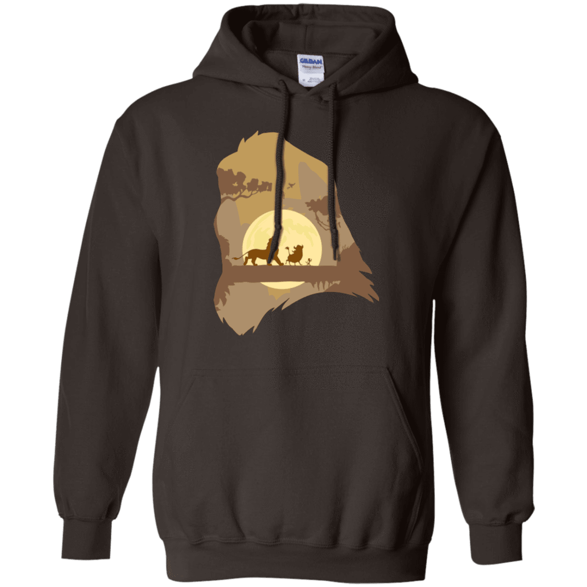 Sweatshirts Dark Chocolate / Small Lion Portrait Pullover Hoodie