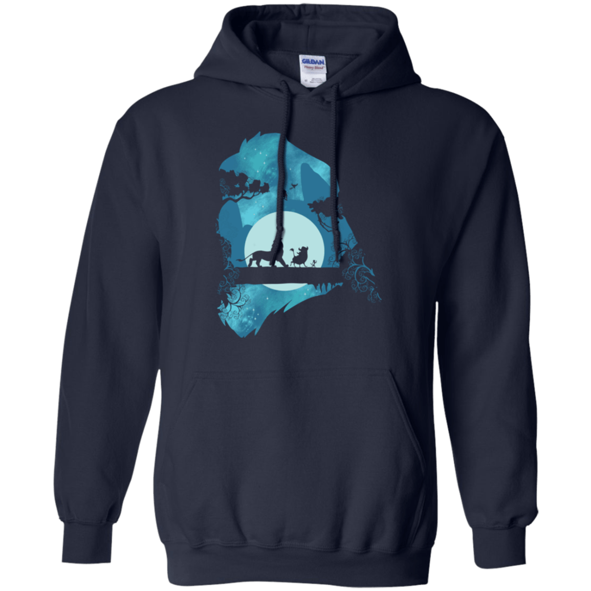 Sweatshirts Navy / S Lion Portrait Pullover Hoodie
