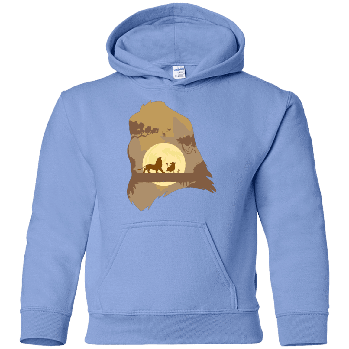 Sweatshirts Carolina Blue / YS Lion Portrait Youth Hoodie