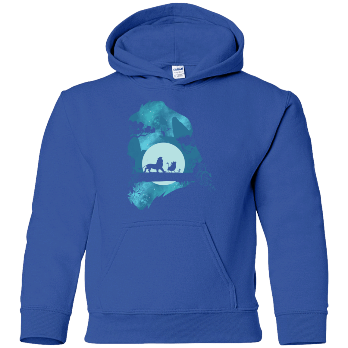 Sweatshirts Royal / YS Lion Portrait Youth Hoodie